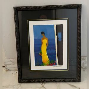 Emile Bellet French Lithograph “Portrait of a woman” Signed & Numbered HC 8/100